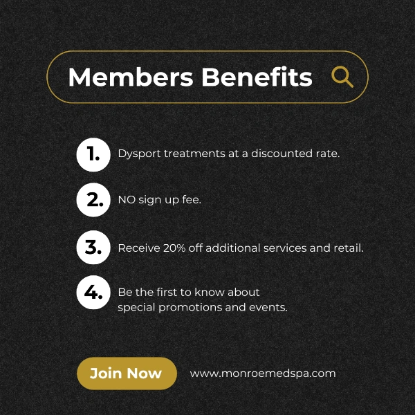 tox pass membership graphic monroe medspa